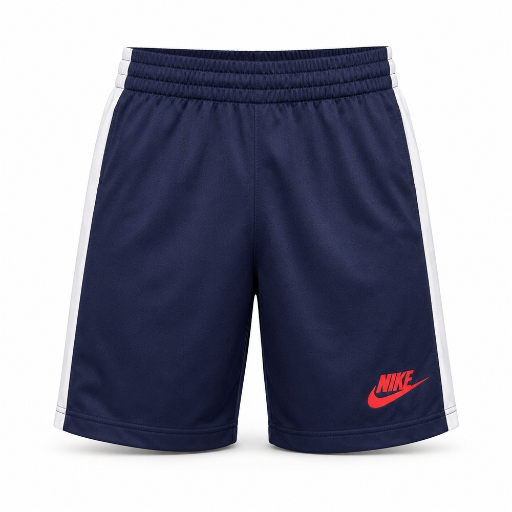 Nike Shorts Boys Size‎ 6 Navy Blue Good Condition Side Stripe Athletic Jersey